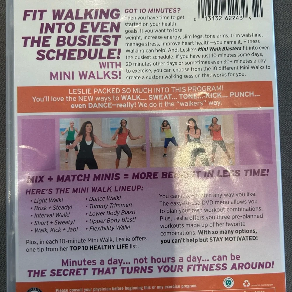 Leslie Sansone Walk Away the Pounds  and Walk Blasters DVD Set. Plus bonus DVD. - Picture 2 of 5